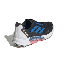 adidas Trail Running Shoes Terrex Agravic Flow 2 GTX (waterproof, breathable) black/white/blue Men